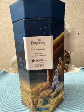 DaySpring 1000-Piece Nativity Puzzle - Blue Packaging